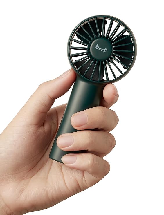 Paladiya Prestige Pocket Fan (Upto 12 Hours Running On Single Charge), Inbuilt Battery 2000 Mah Handheld Fan, Personal Fan, 3 Speeds, Usb Rechargeable, Carry It Anywhere (Green), 12 mm, 4 stars