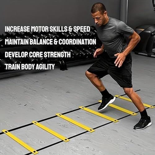 Zyntora Football Ladder - 19.6ft Workout Ladder Agility with Carry Bag - Speed Training Equipment for Football Basketball Baseball Tennis - Image 8