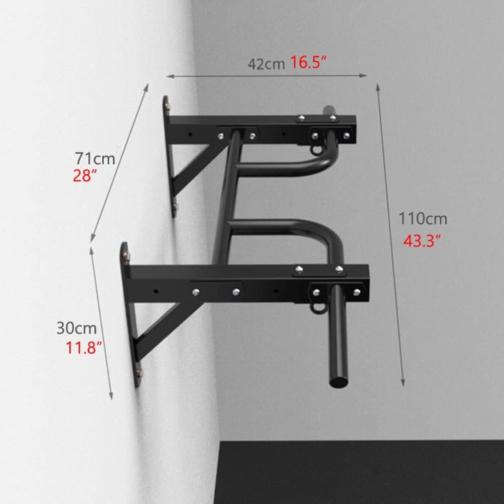Heavy Wall Mounted Pull-up bar, Safe and Stable, Home Gym Steel Half Body Arm Strength Training Core Training Horizontal Bar