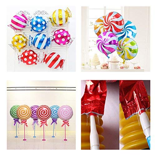 21 Pcs 18" Sweet Candy Balloons, Round Lollipop Balloon Birthday Wedding Party Balloons #TOP6