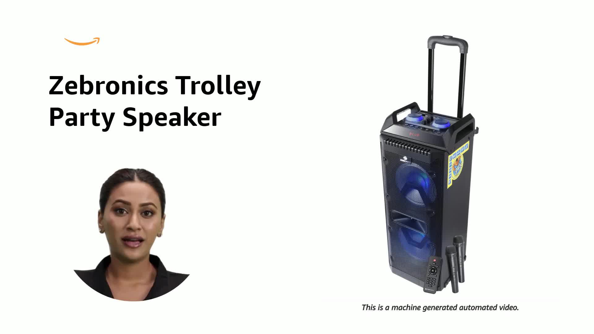 ZEBRONICS 501 Moving Monster 2X8L Trolley Party DJ Speaker, 80 ZEBRONICS 501 Moving Monster 2X8L Trolley Party DJ Speaker, 80