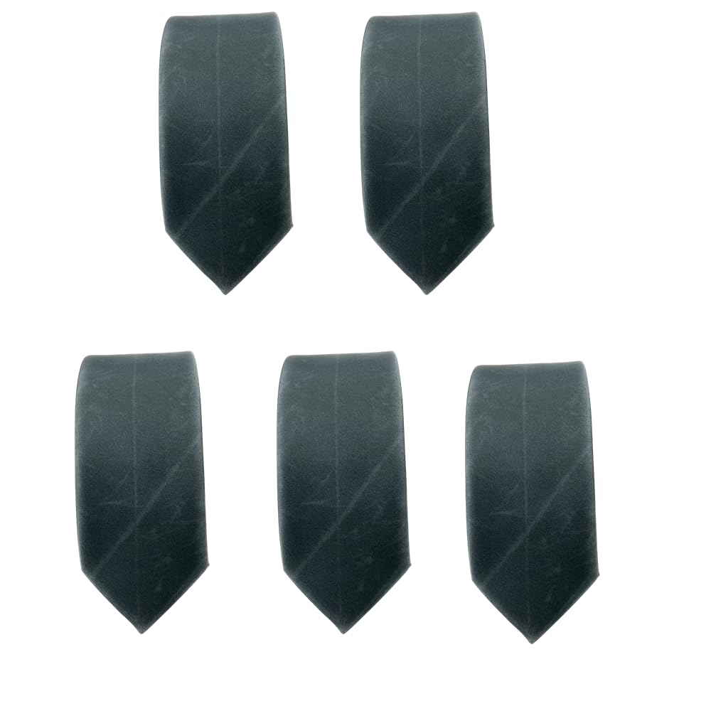 g s craze GS Craze Satin Tie For Men & Boys | Premium Slim Necktie for Formal, Business, Wedding & Party Attire | Soft, Stylish | 2.5-Inch | (Pack Of 5)-picture-50