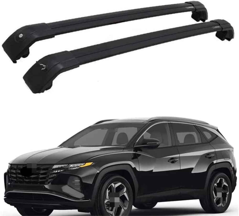 Baca de Coche para Hyundai Tucson 2022 2023 System de Soporte de Carga, portaequipajes con Cerradura,para portabicicletas