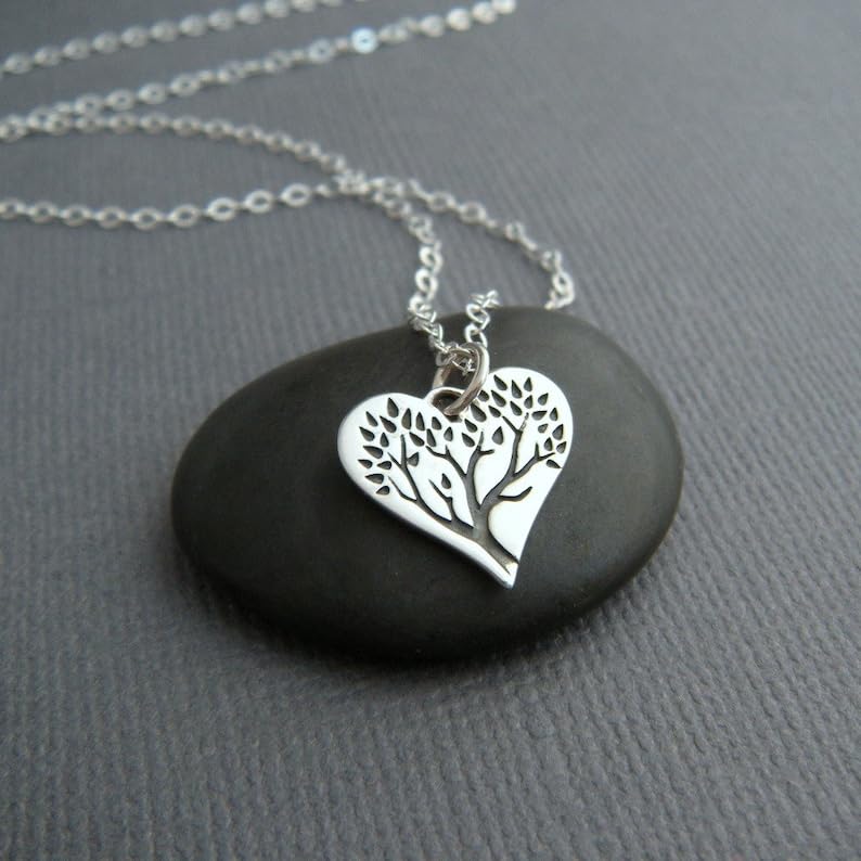 Collier arbre de vie argent 925 anti-ternissement, chaîne de 45 cm