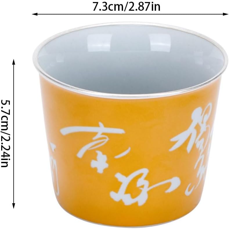 GSOUL Kungfu Tea cup Chinese Style Home Drinking Tea Cup Ceramic Ice Bucket Creative Juice Restaurant Small Wine Glass Small Tea Cups
