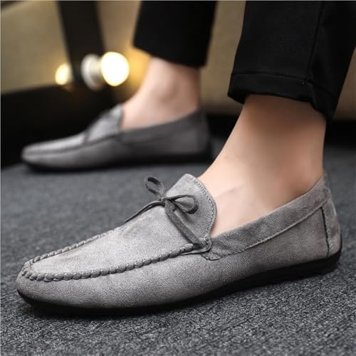 Loafers for Men Round Toe Anti-Slip Casual Driving Moccasins Slip on Loafers Dress Shoes2