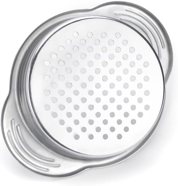 Colador de latas de alimentos de acero inoxidable, filtro de prensa de atún metálico, tapa de conserva, escurridor de aceite, herramientas de cocina