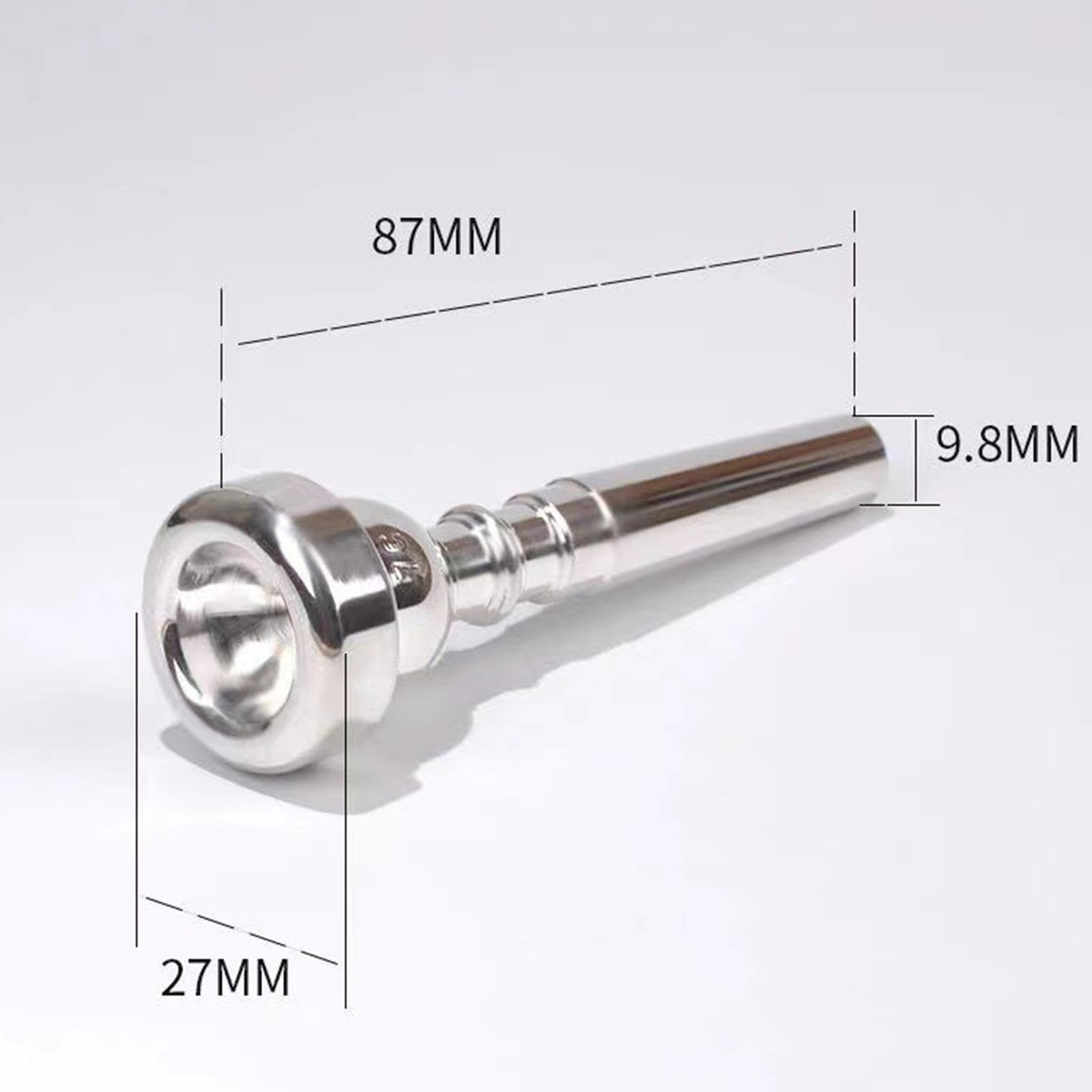 Set di per Tromba Da 3 Pezzi, 7C, 5C, 3C, Set di per Tromba, Parti Musicali, per Professionisti, Principianti, per Musicisti, Argento