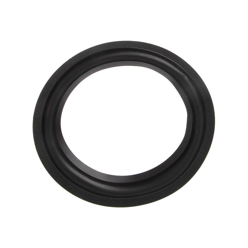 ruiruiNIE Kit di Riparazione Parti in Gomma per Altoparlante Corno Forato Universale, Nero, 6,5 Pollici