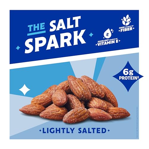 Image of Blue Diamond Almonds, Low Sodium Lightly Salted Snack Nuts, Plant-Based Protein and Fiber Salty Snacks, Great for Holidays, Parties, Events, Lunch, Pantry Staple, 25 Oz Resealable Bag (Pack of 1)