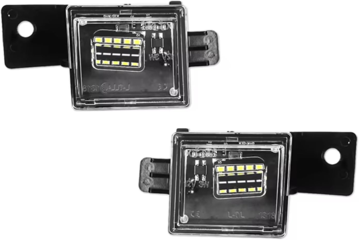 License Plate Light Kit Compatible With GMC For Sierra 1500 2500HD 3500HD 2019 2020 2021 2022 2023 2024 2025 Rear License Plate Lamps Assembly GM2875100 GM2875101