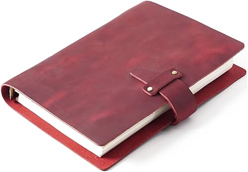 LXXSH Cuaderno de anillos de cuero rústico diario en espiral A5 cuaderno de bocetos agenda de papelería color C tamaño A5