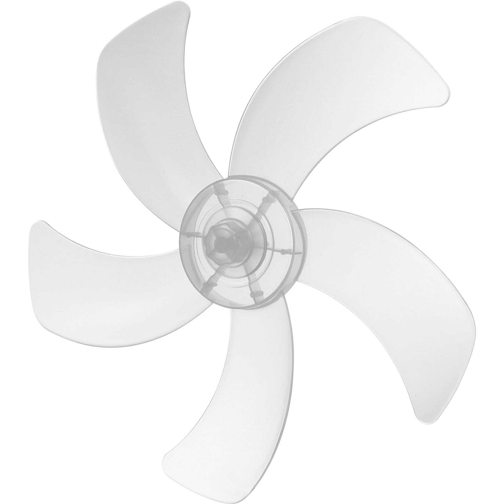 FOELANNE Plastic Fan Blade, Universal ABS Fan Blade Replacement 5 Blade White Multiple Sizes for Pedestal Fan(37X37cm)