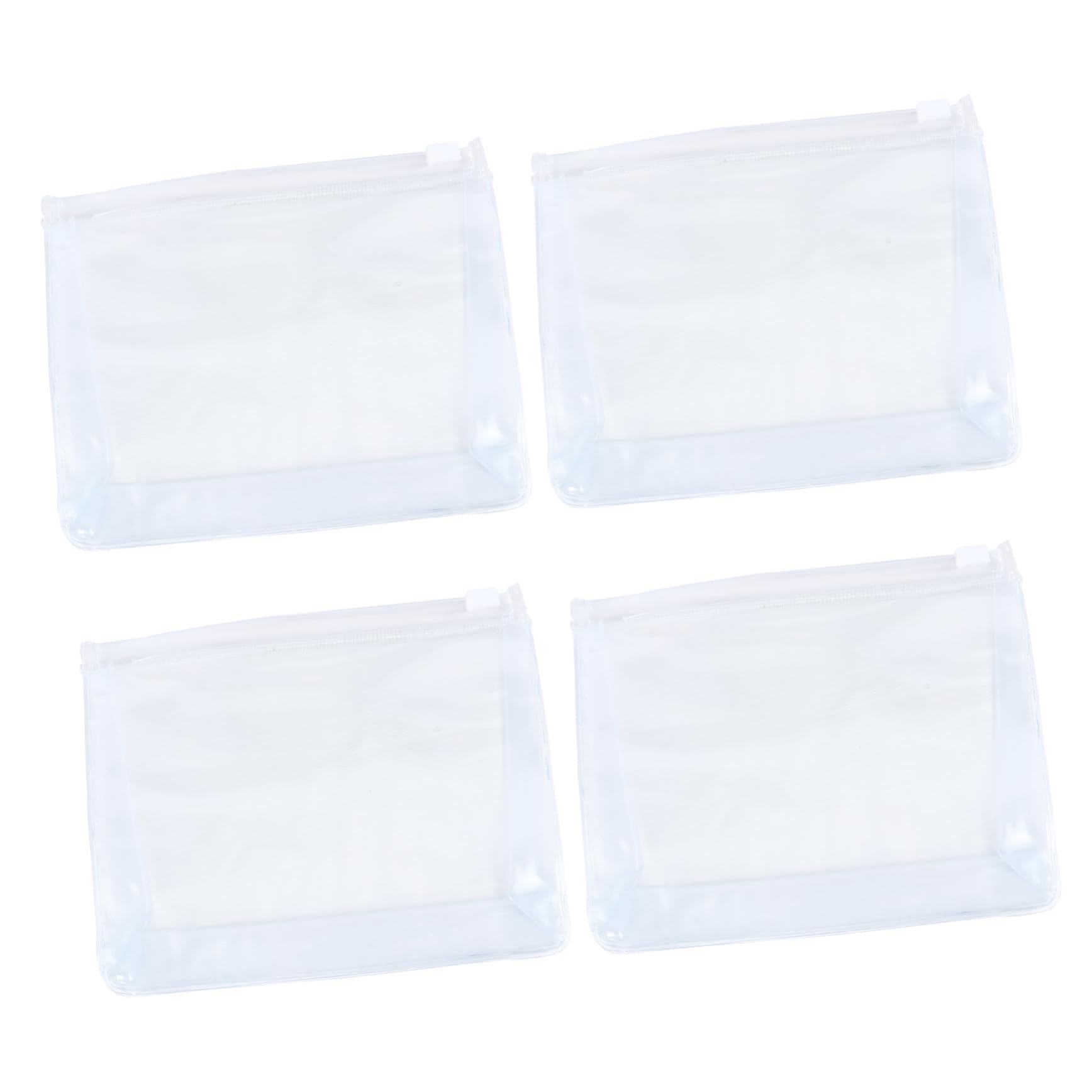 POPETPOP 20pezzi Trasparenti Per Cosmetici Impermeabili Con Zip Organizer Da Viaggio Per Trucco e Toiletries Per Palestra e Bagno