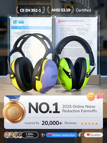 Image of Dr.meter Noise Cancelling Headphones for Kids, Ear Protection Ear Muffs, Autism Sensory Noise Reduction, NRR28dB Hearing Protection Earmuffs for Adults Range, Mowing, Woodworking, Concerts Fireworks