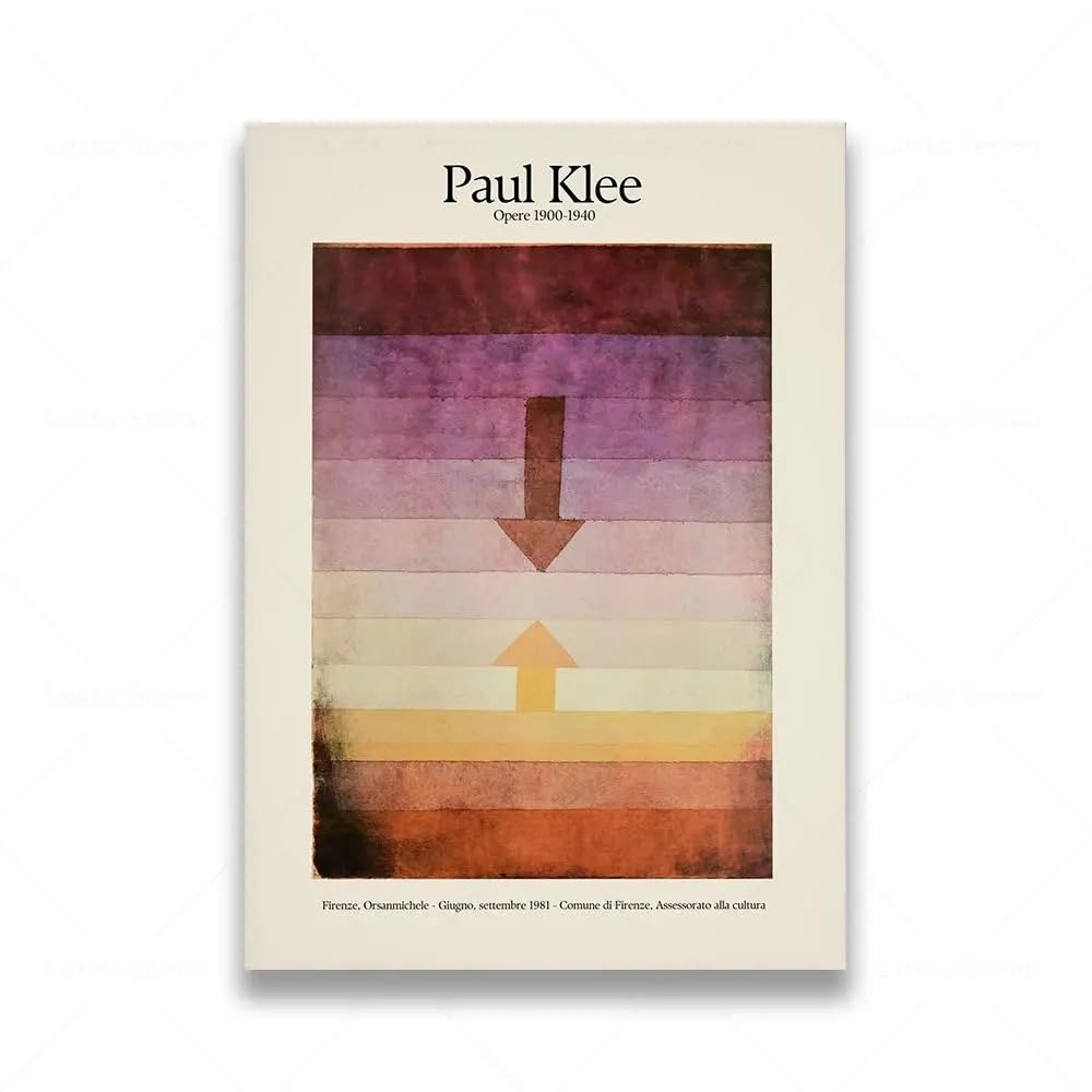 Tableau Paul Klee affiche abstraite pour une décoration intérieure moderne et zen