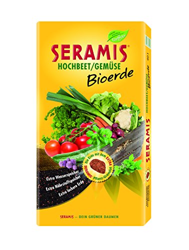 Seramis Bancal/Verduras bioerde 17,5 L turba sin Tierra, Amarillo, 40,0 x 7,7 x 80 cm, 730673