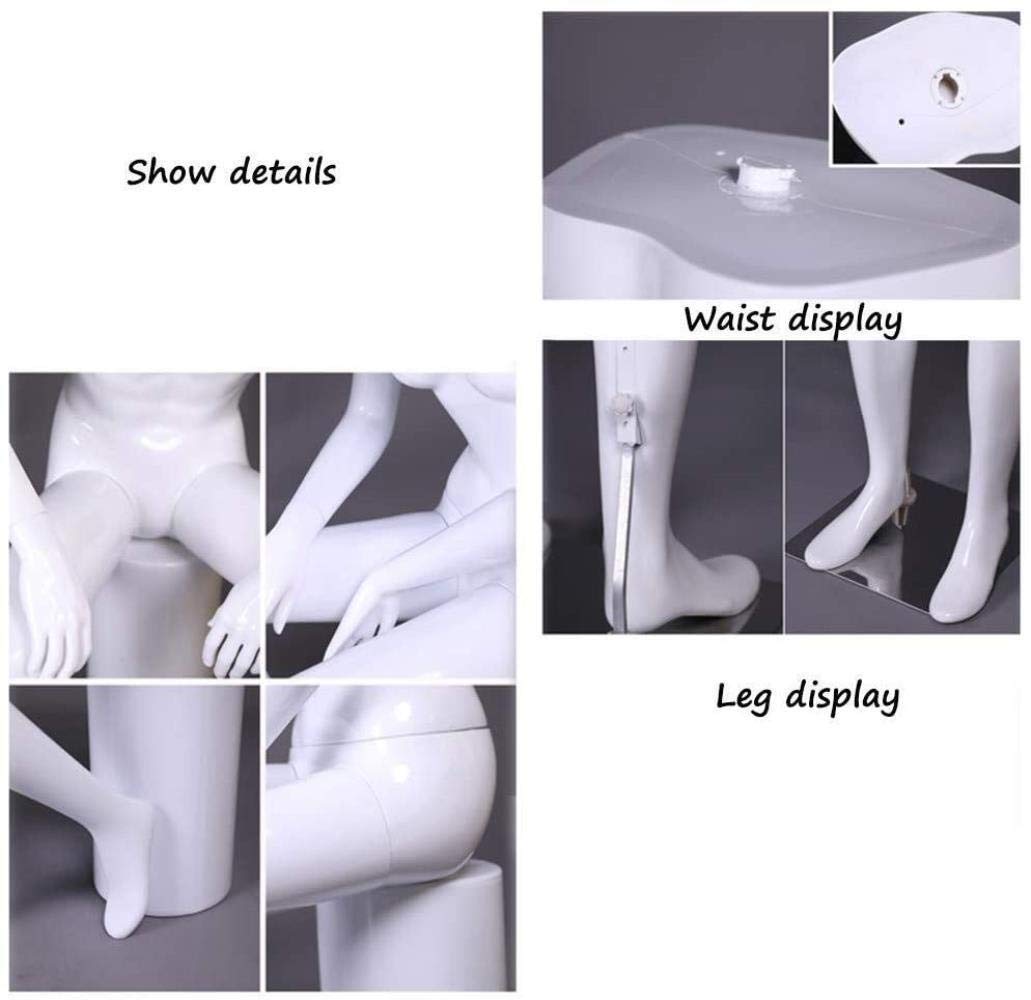 Professionelle Schneider-Dummy-Accessoires für männliche Bekleidungsgeschäfte, Schaufensterständer, Modell-Requisiten, männliche Models, Requisiten, Körper (Farbe: D)