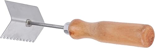 Pala de apicultura, 8.7 x 2.0 x 2.4 pulgadas, herramienta de marco de abeja, de acero inoxidable, raspador de miel para jardín