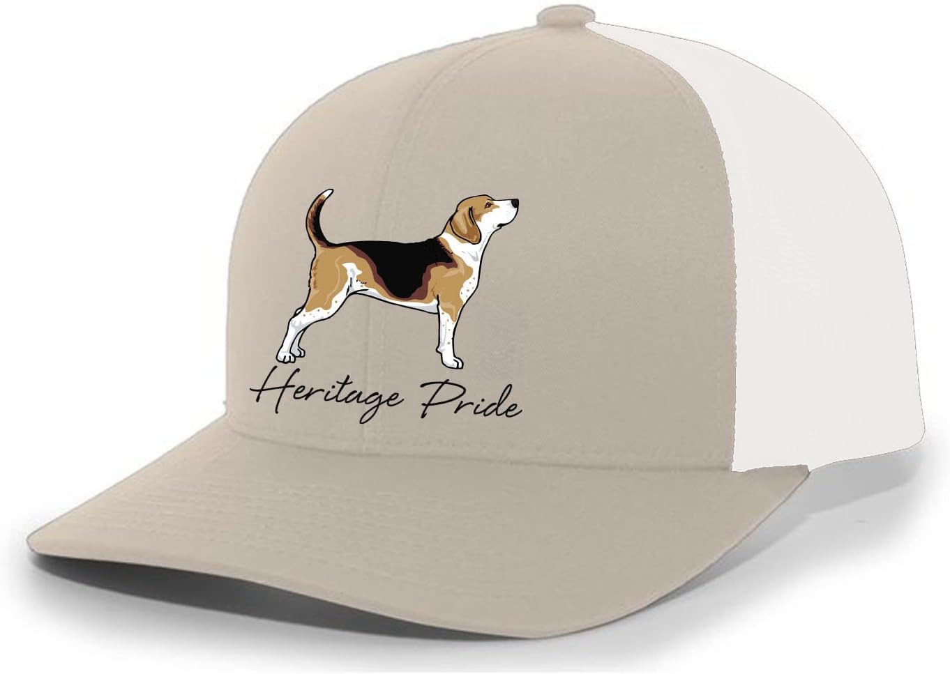Heritage Pride Canine Collection Beagle Scent Hound Hunting Dog Mens Embroidered Mesh Back Trucker Hat