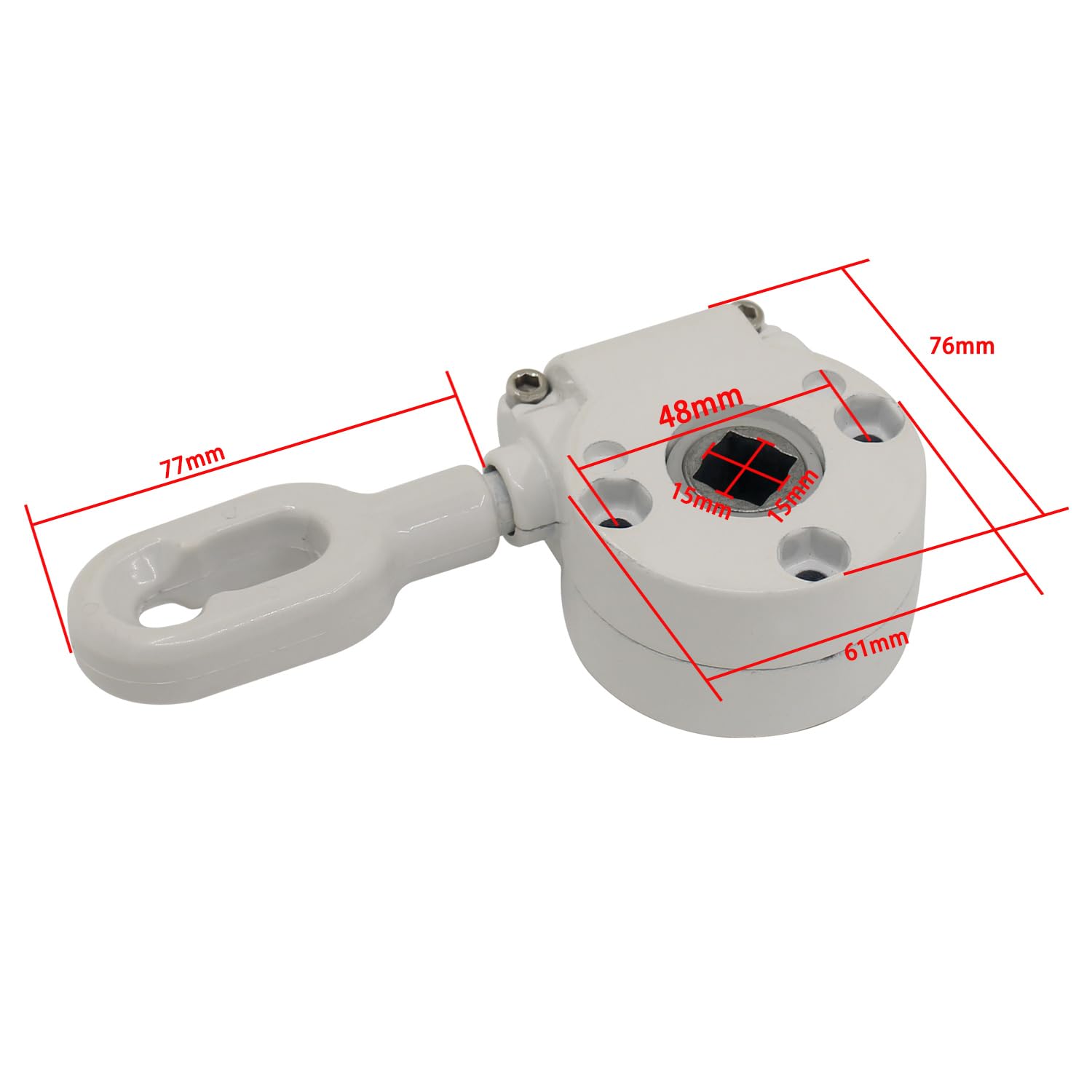 Argano Manuale per Tenda Terrazzo 138mm 2pc Bianco