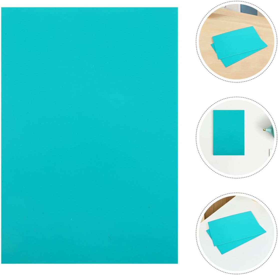 Artibetter 3pcs PVC Engraving Material Carving Blocks for Printmaking Projects, Green Linoleum Block Printmaking Sheets with Fine Surface and Easy to Carve, for Beginners and Experienced