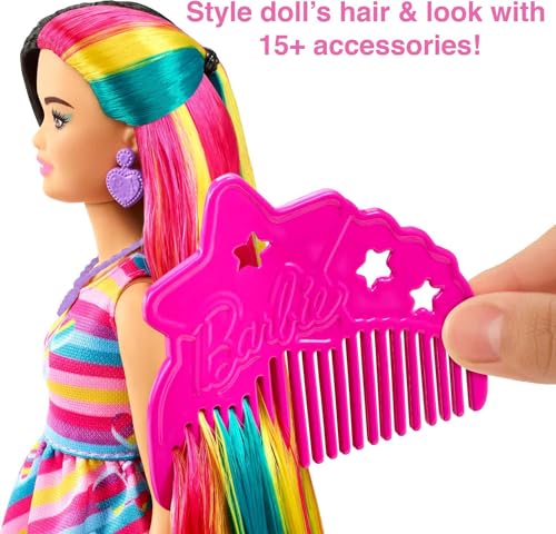 Barbie HCM90 Totally Hair Doll, Heart-Themed thumb #2