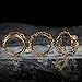 PUNKYOUTH 2PCS Ear Gauges Plugs Hollow Floral Single Flared Tunnels Fashion Expander Stretcher Piercings Brass Gauge Earrings 2g-1