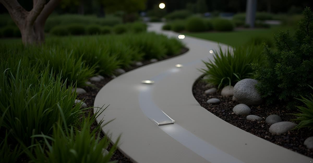 Lumled 95-inch In-Ground LED Aluminum Channel (2-Pack) - Waterproof Profile for Outdoor Walkways - Foot-Traffic Rated Recessed Landscape Lighting Track, 0.4" Low Profile