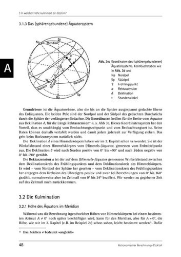 Astronomischer Berechnungs-Cocktail. Ein ABC der Himmelsmechanik