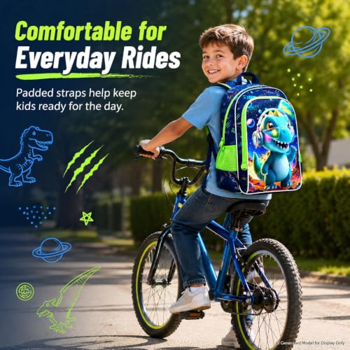 Image of UFNDC 3PCS Boys Backpack,16 inchKids Dinosaur Bookbag with Lunch Box, School Bag for Elementary Toddler