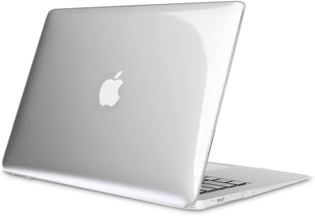 FINTIE Case Compatible with MacBook Air 13 Inch 2012-2017 Release (ModelA1466/A1369), Slim Snap On Hard Shell Protective Cover, Crystal Clear
