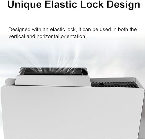 Miniatura 5 de Ventilador de refrigeración para PS5, ventilador silencioso mejorado con luz LED, accesorios de refrigeración horizontal con concentradores USB3.0,