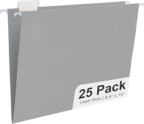 Y YOMA Tamaño legal paquete de 25 carpetas colgantes de colores, carpetas colgantes decorativas, bonitas carpetas de archivos para archivar,