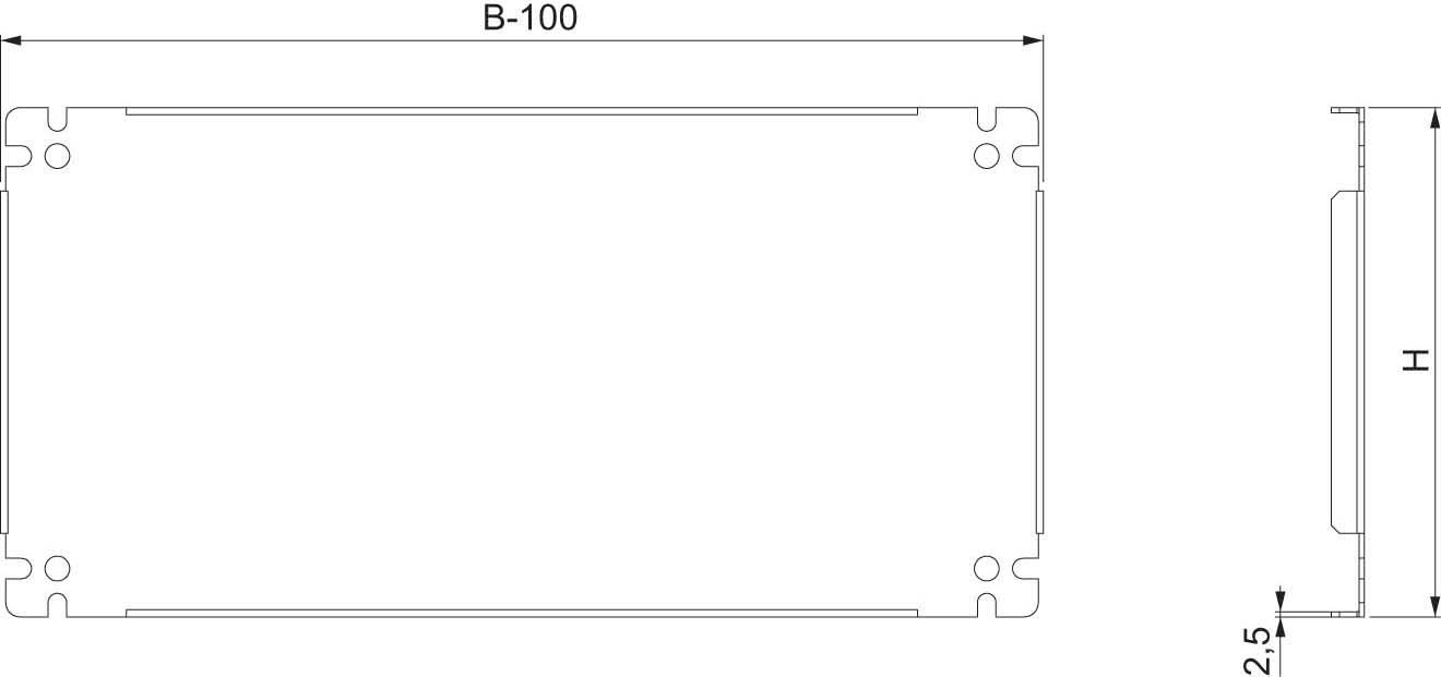 Schneider Electric NSYSPMP6080 Placa de Montaje Parcial Spacial SF/SM, 597 x 800 mm