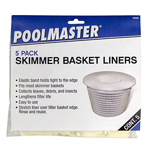 Poolmaster 16242 Swimming Skimmer Basket Liners Ground Pools, 5 Pack, White #TOP4