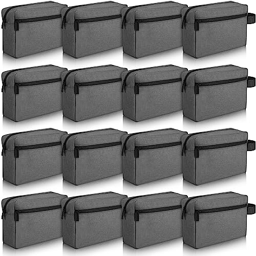16-Piece Dark Gray Toiletry Set