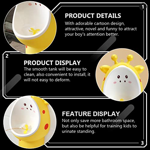 Treinamento Potty Mictório Menino Crianças: Girafa Estilo Standing Potty Higiênico Criança Banheiro