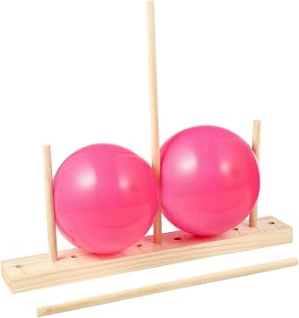 Auihiay 12 Sizes Adjustable Wood Balloon Sizer Ruler (0-12 Inch)