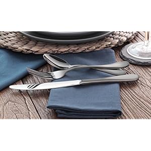 Artaste56914rain1810stainlesssteelflatware36piecesetblackfinishedservicefor12 Urban Country Home Decor Artaste 56914 rain 1810 stainless steel flatware 36 piece set black finished service for 12 urban country home decor