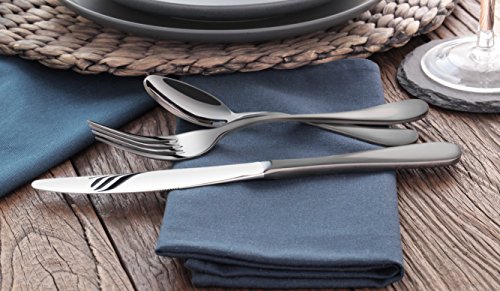Artaste56914rain1810stainlesssteelflatware36piecesetblackfinishedservicefor12 Urban Country Home Decor Artaste 56914 rain 1810 stainless steel flatware 36 piece set black finished service for 12 urban country home decor