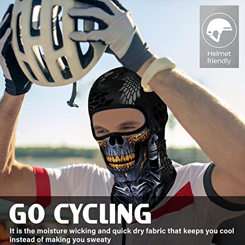 Obacle Balaclava Face Mask Men Women Ski Hunting Cycling Balaclava Face Mask Men Women Ski Hunting Cycling (Skull Gold Teeth) #TOP4
