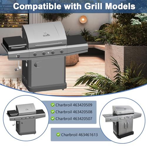 Adviace Grill Replacement Parts for Charbroil 463420508 463420509 463420507 Grill, Grill Grates & Burner & Igniter & Heat Shield & Carryover Tubes for Char-Broil by Adviace - Used condition - Image 2