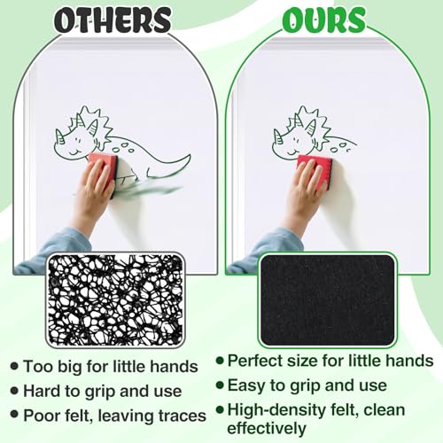 Image of 24Pcs Strong Magnetic Dry Erase Eraser, Classroom Must Haves, Wave Shaped | 4 Color Mini Whiteboard Eraser, Classroom Essentials for Kindergarten, Prek, Elementary, Office