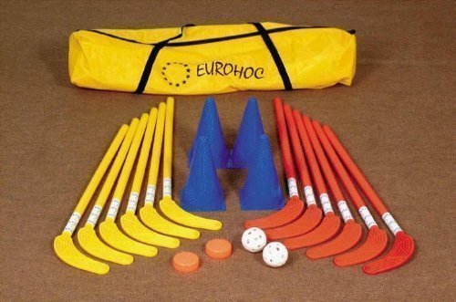New Club Senior Indoor Hockey Complete Set Sticks Pucks Balls & Bag