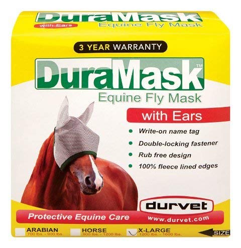 Durvet DuraMask Equine Fly Mask with Ears X-Large