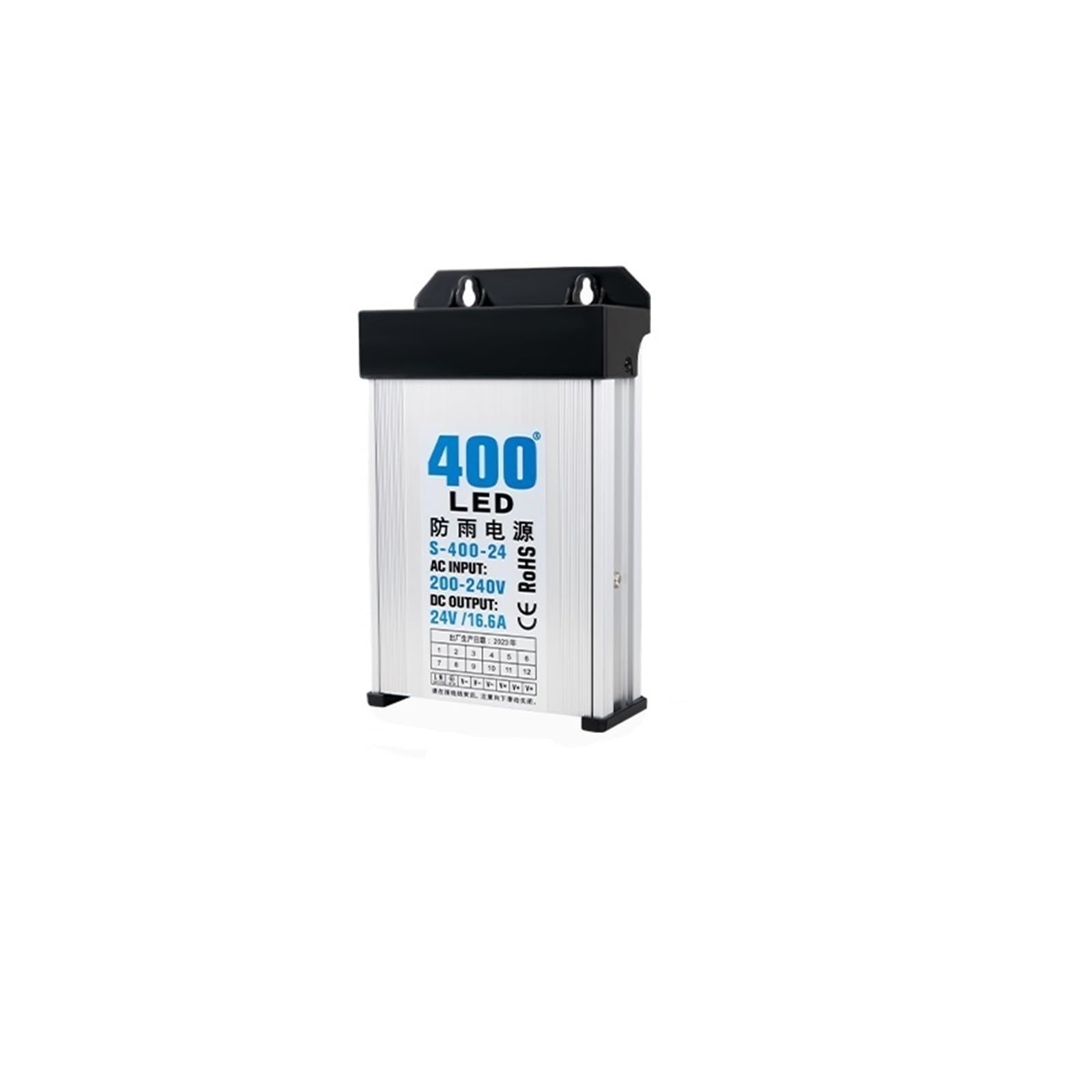 JJKKOZVQF 60W 120W 200W 350W 400W Switching Power Supply AC/DC 5V 12V 24V Outdoor Wall Hanging Transformer LED Lighting(400W 12V 33A)