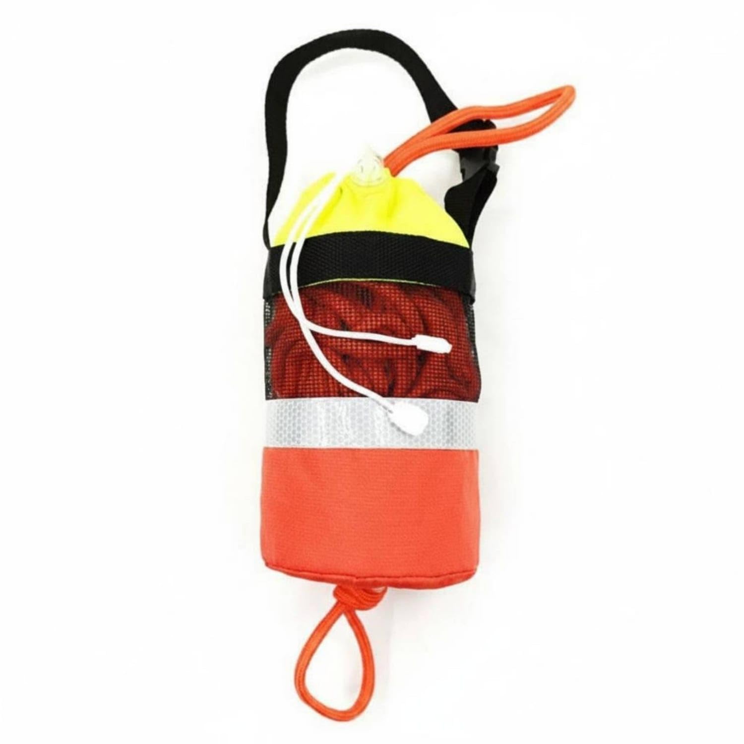TRENDYNEST Reflective Band Water Rescue Throw Bag Drawstring Opening Rope Throw Bag Oxford Cloth Safety Gear Soft Bottom, 21M, Orange Normal-picture-28