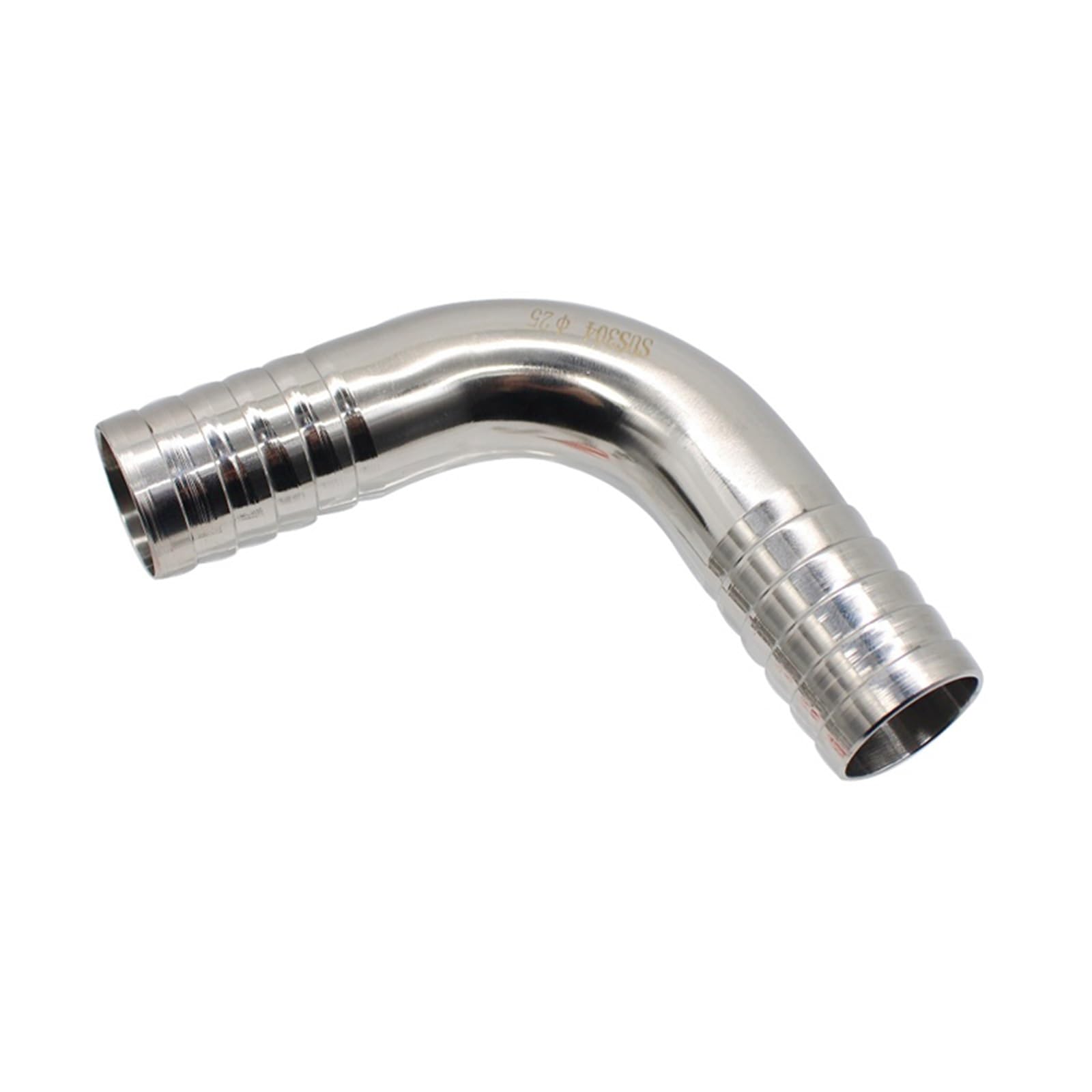 Acoplamiento de codo sanitario de acero inoxidable de 90°, manguera de 12,7 mm a 51 mm (304/316), uso doméstico e industrial (12,7 mm, SUS316L)