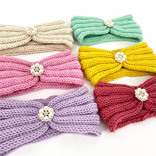 Baby Girl Bows and Headbands Girl Headband Baby Girls Headband Newborn Headbands with Bow Baby-Shower Gift (H, One Size)4